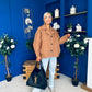Avril Oversized Cape Jacket Camel