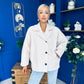 Avril Oversized Cape Jacket Cream