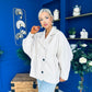 Avril Oversized Cape Jacket Cream