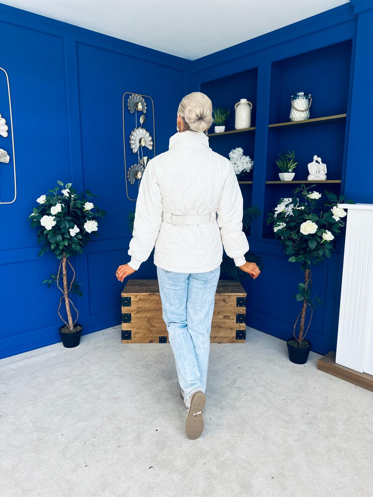 Mariah Quilted Jacket Cream
