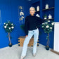 Angela Chunky Knit Jumper Black