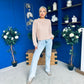 Angela Chunky Knit Jumper Blush