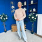 Angela Chunky Knit Jumper Blush