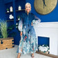 Tyler Occasion Shirt Dress Floral Blue Pre Order 19 Sept