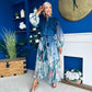 Tyler Occasion Shirt Dress Floral Blue Pre Order 19 Sept
