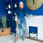 Tyler Occasion Shirt Dress Floral Blue Pre Order 19 Sept