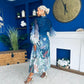 Tyler Occasion Shirt Dress Floral Blue Pre Order 19 Sept