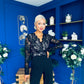 Bridget Twist Font Long Sleeve Lace Jumpsuit Black