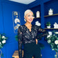 Bridget Twist Font Long Sleeve Lace Jumpsuit Black