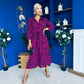 Angela Shirt Maxi Dress Pink Animal