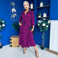 Angela Shirt Maxi Dress Pink Animal