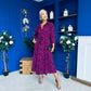 Angela Shirt Maxi Dress Pink Animal