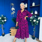 Angela Shirt Maxi Dress Pink Animal