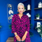 Angela Shirt Maxi Dress Pink Animal