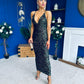 Kelly Sequin Occasion Dress Dress Forest