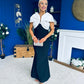Gabrielle Detailed Occasion Dress Monochrome