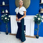 Gabrielle Detailed Occasion Dress Monochrome