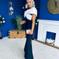 Gabrielle Detailed Occasion Dress Monochrome