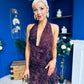 Rosanna Halterneck Occasion Dress Burgundy