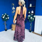 Rosanna Halterneck Occasion Dress Burgundy