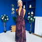 Rosanna Halterneck Occasion Dress Burgundy