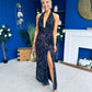 Rosanna Halterneck Occasion Dress Coco/Black