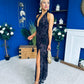Rosanna Halterneck Occasion Dress Coco/Black