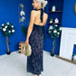 Rosanna Halterneck Occasion Dress Coco/Black