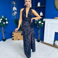 Rosanna Halterneck Occasion Dress Coco/Black
