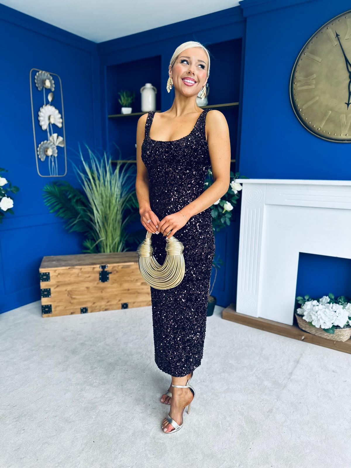 Poppy Sequin Occasion Dress Coco