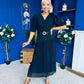 Danica Detailed Midi Dress Black