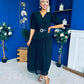 Danica Detailed Midi Dress Black