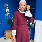 Olivia Detailed Occasion Dress Wine