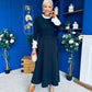 Olivia Detailed Occasion Dress Black
