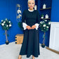 Olivia Detailed Occasion Dress Black
