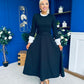 Olivia Detailed Occasion Dress Black