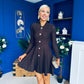 Rhea Button Detail Mini Dress Coco