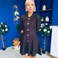 Rhea Button Detail Mini Dress Coco