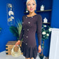 Jada Button Detail Mini Dress Coco