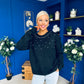 Diane Embellished Knit Jumper Black
