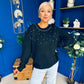 Diane Embellished Knit Jumper Black