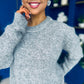 Diane Embellished Knit Jumper Grey