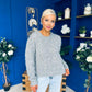 Diane Embellished Knit Jumper Grey