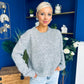 Diane Embellished Knit Jumper Grey