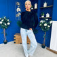 Ellen Chenille Style Top Black