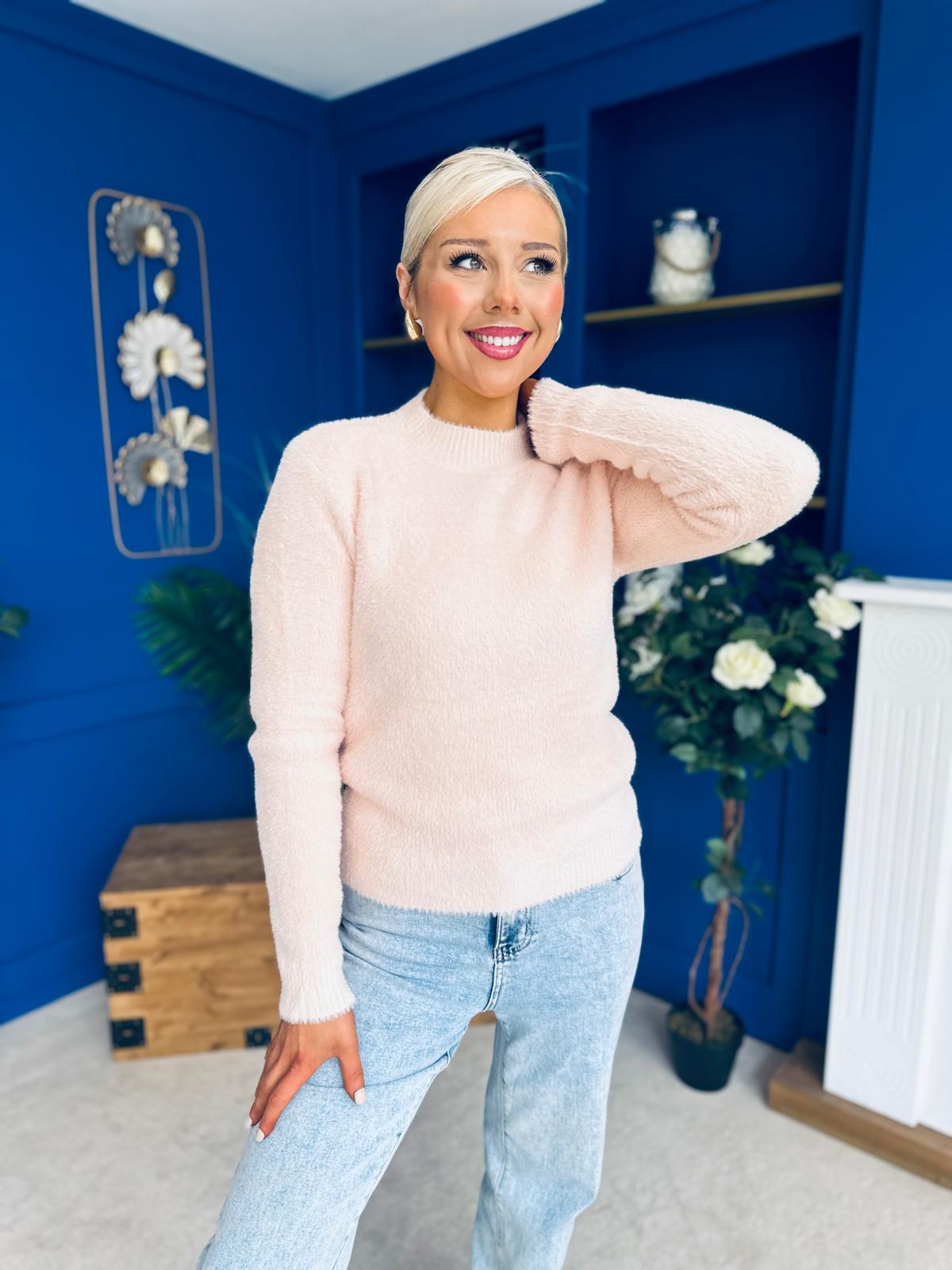 Ellen Chenille Style Top Pwr Pink