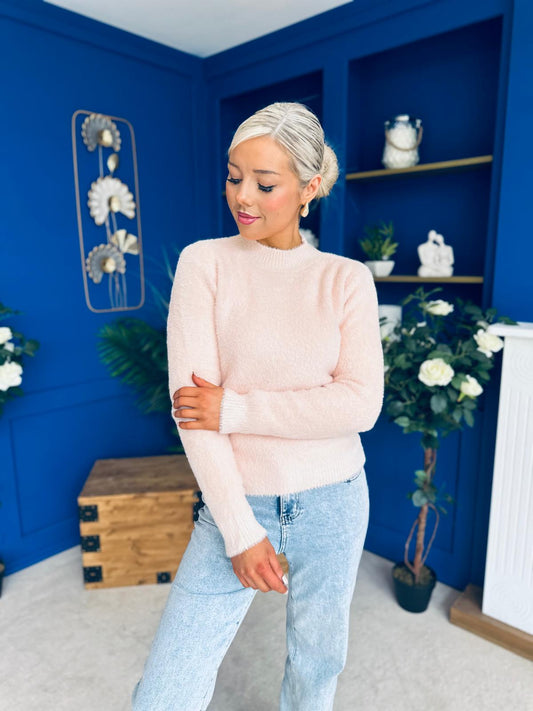 Ellen Chenille Style Top Pwr Pink
