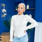 Ellen Chenille Style Top Cream