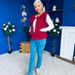 Maeve Detailed Gilet Wine