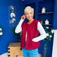 Maeve Detailed Gilet Wine